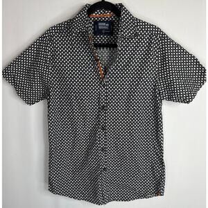 Monument Men's Halloween Skulls Cotton Button‎ Down Shirt MEDIUM NWOT
